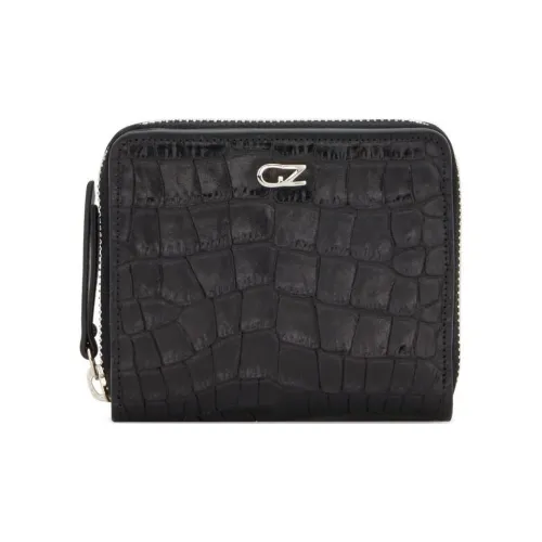Giuseppe Zanotti GZ Крокодиловый узор с принтом кожа кошелек женский черный
