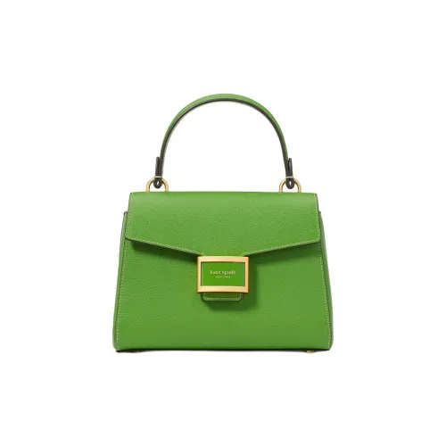 Kate Spade Katy Текстурированная кожа сумка через плечо маленькая сумка женская зеленая