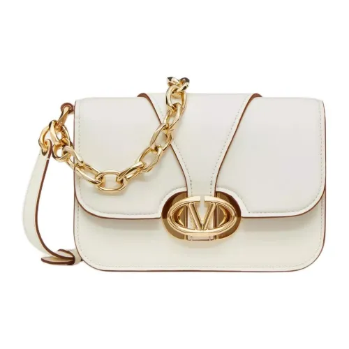 Valentino Vlogo Напп-Кожа Сумка через плечо Сумка на плечо Женская Айвори