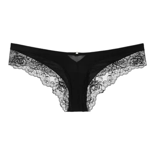 Victoria's Secret Стринг Женские 1 Пачка Черный