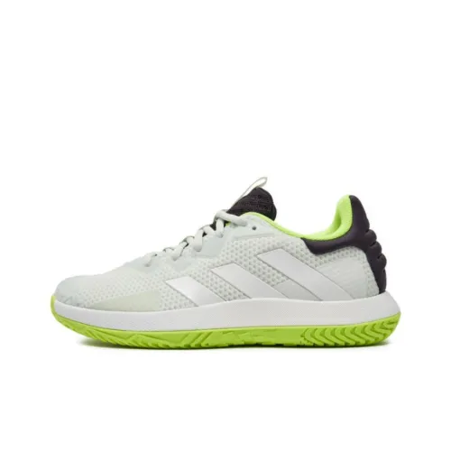 Adidas Solematch Control Амортизаторы Shock противоскользящие устойчивые к истиранию низкий топ кроссовки для тенниса мужской серый зеленый
