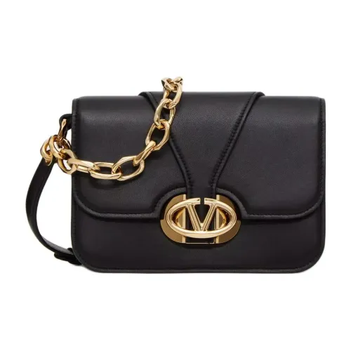 Valentino Vlogo Напп-Кожа Сумка через плечо Сумка на плечо Женская Черная