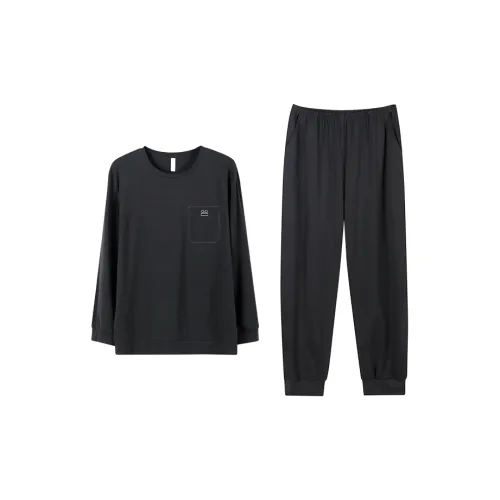 Follow the United States Пижамный комплект Мужской Бледно-чернильный серый