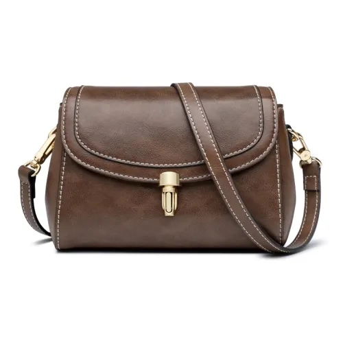 Old Man's Head Сумка через плечо из коровьей кожи сумка на плечо обычная женская кофейного цвета