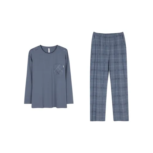 Пижамный комплект Follow The United States для мужчин цвет имперский синий