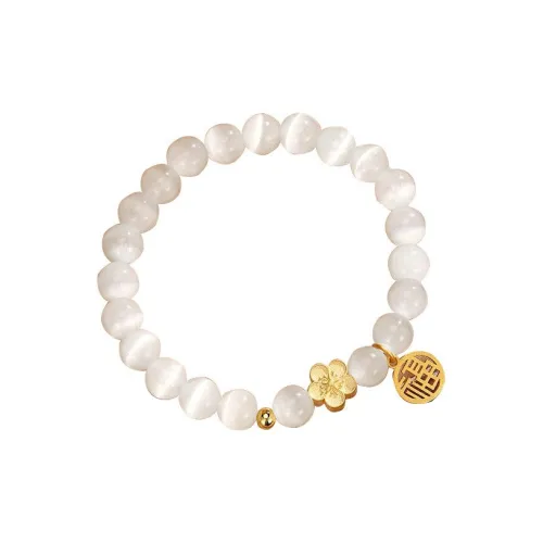 QIXIAOJIANG Стекло Кошачий глаз Нефритовые браслеты Женские