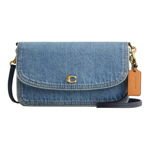 COACH Hayden Denim Сумка через плечо Маленькая Женская Индиго