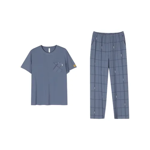 Follow The United States Пижамный комплект Мужской Misty Небесно-голубой