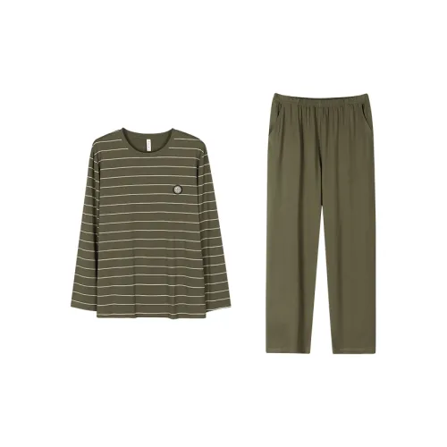 Follow The United States Пижамный комплект Мужской Улун Чай Зеленый