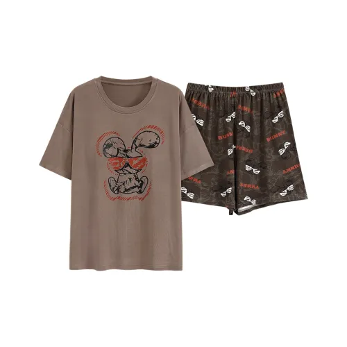 The Story Of The Flower Season Пижамный комплект Женские Оливково-коричневый