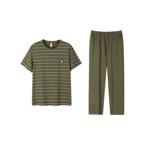 Follow The United States Пижамный комплект Мужской Улун Чай Зеленый