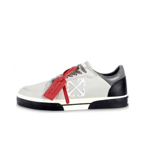 OFF Белый Vulcanized Низкие Кроссовки для скейтбординга Мужские Серые