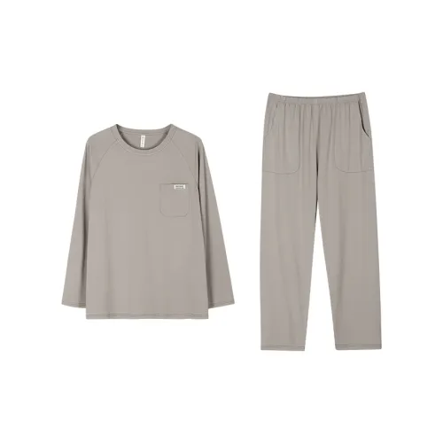 Пижамный комплект Follow The United States Мужской Абрикос Серый