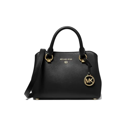 MICHAEL KORS Edith Кожа Сумка через плечо Сумка Маленькая Женская Чисто Черная