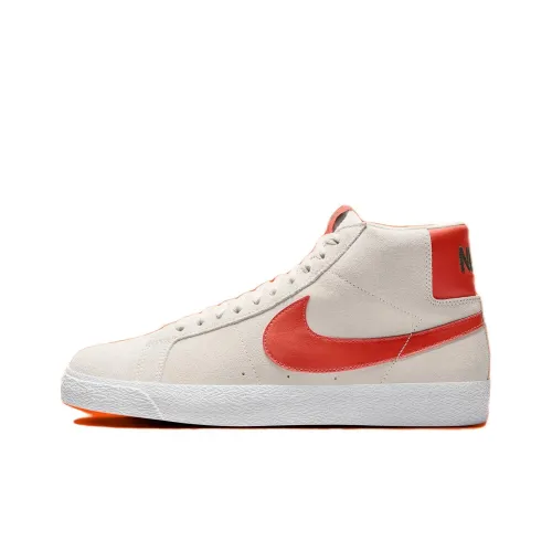 Nike Blazer Mid Скейтборд Кроссовки MID Топ Бежевый Красный Мужской