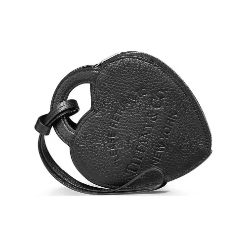 TIFFANY CO. Return To Tiffany Collection Кожа Монета Кошелек Женские Черный