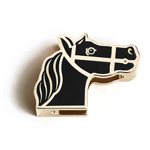 HERMES Шелковый шарф с нижним зажимом женский черный