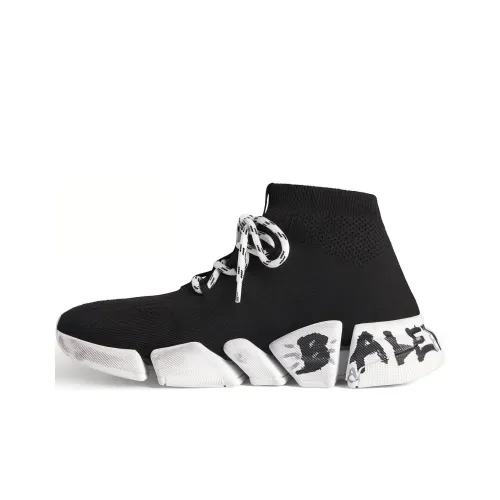 Balenciaga Speed 2,0 High Топ Повседневная обувь Женская Черная