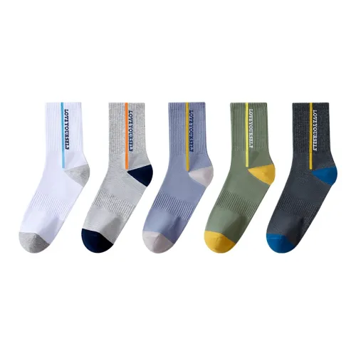 H YXIANG Носки Crew Мужские упаковка из 5 пар