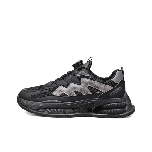 Warrior массивные кроссовки Low Top черные серые мужские