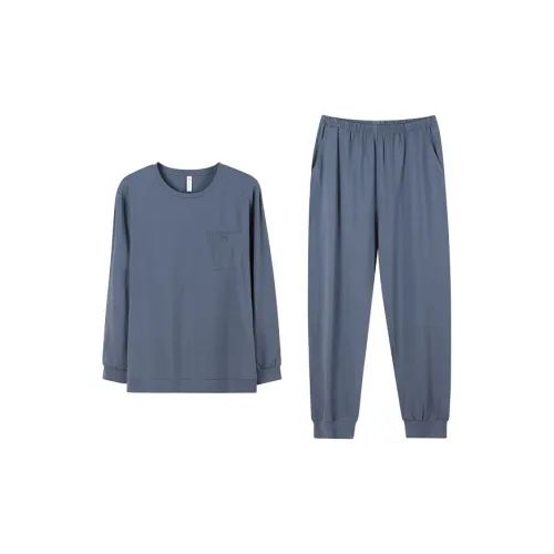 Пижамный комплект Follow The United States для мужчин цвет имперский синий