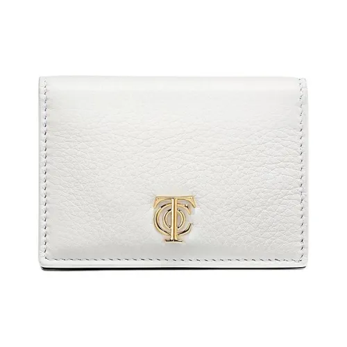 TIFFANY CO. Кожаный держатель для карт держатель женский белый