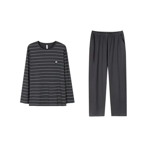 Follow the United States Пижамный комплект Мужской Бледно-чернильный серый