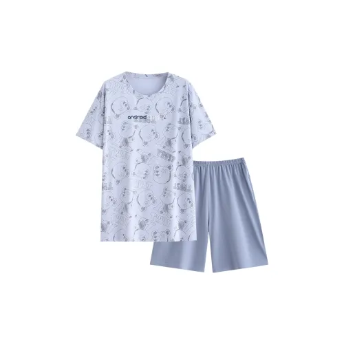 Пижамный комплект Follow The United States мужской светло-синий