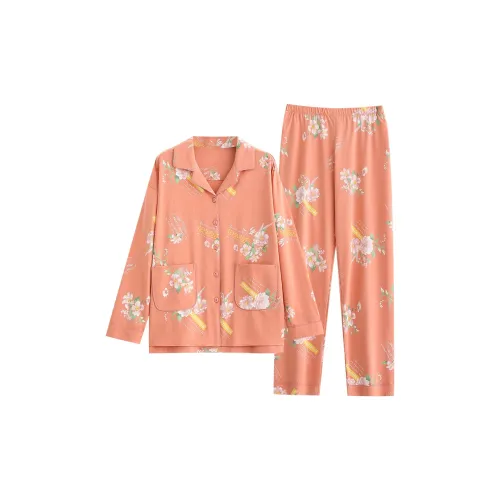 Follow The United States Пижамный комплект Женские Апельсин