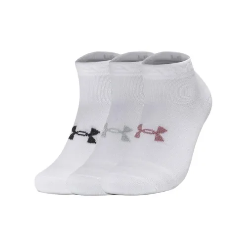 Носки Under Armour Essential Low Cut унисекс 3 пары белые