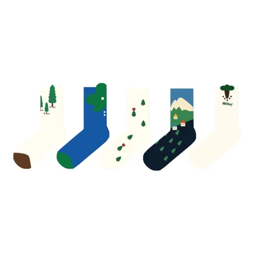 Duanmei Носки Crew Женские упаковка из 5 пар