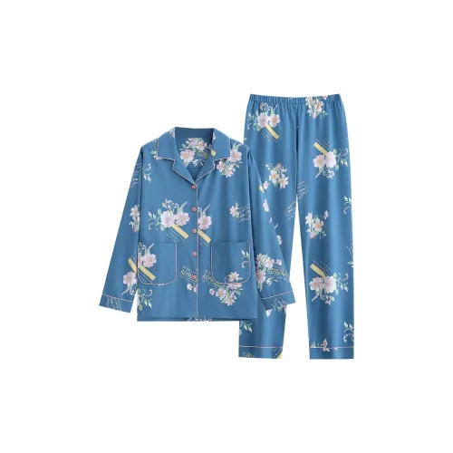 Follow The United States Пижамный комплект Женские Синий