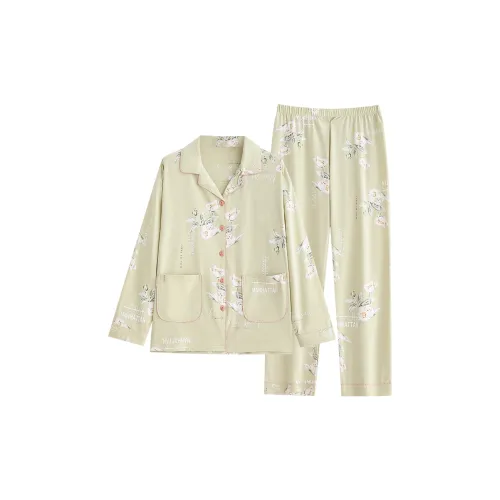 Follow the United States Пижамный комплект Женский Светло-зеленый