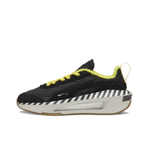 PUMA Scuderia Ferrari Ultimate Nitro™ Low Топ Кэжуал Унисекс Черный Желтый Белый