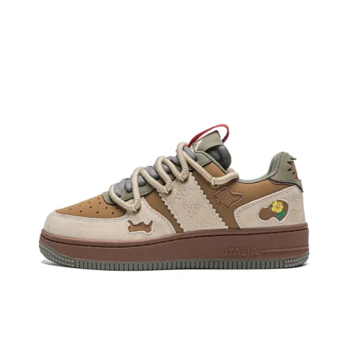 Кроссовки для скейтбординга KAPPA Low Top Latte Coffee/Concrete Gray Женские