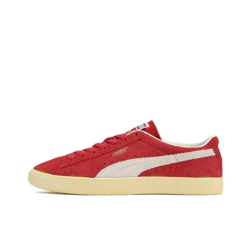 PUMA SUEDE VTG NEVERWORN III Low Топ Скейтборд Кроссовки Мужские Красный Белый Бежевый