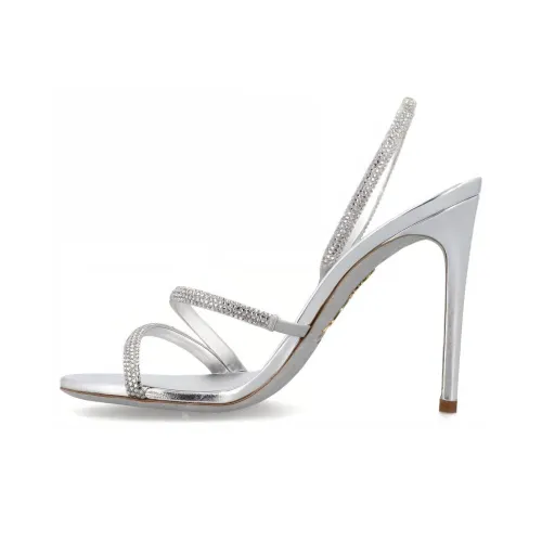 RENE CAOVILLA One Ремешок Сандалии Женские Серебряные