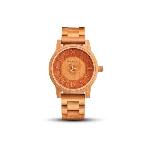 MEXVEL Кварцевый механизм Мужские часы 41 мм Желтый