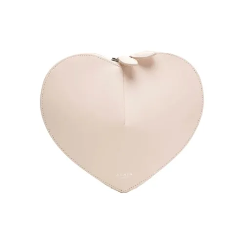 Alaia Сумка из коровьей кожи в форме сердца сумка через плечо женская кремово-розовая
