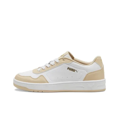 PUMA Court Classy Low Топ Кроссовки для скейтбординга Женские Белые Желтые