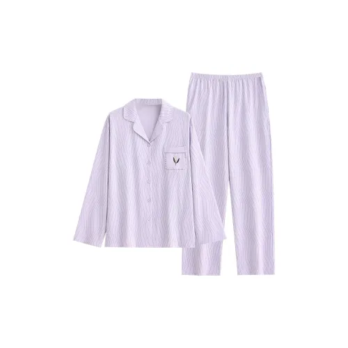 Follow the United States Пижамный комплект Женский Светло-фиолетовый
