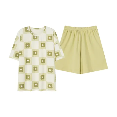 JinShaLa SS24 Пижамный комплект женский желтый