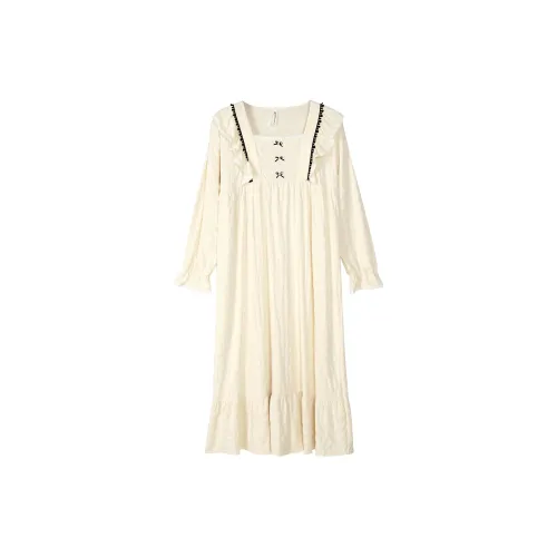XUANZHITING Ночная сорочка Женская Экрю