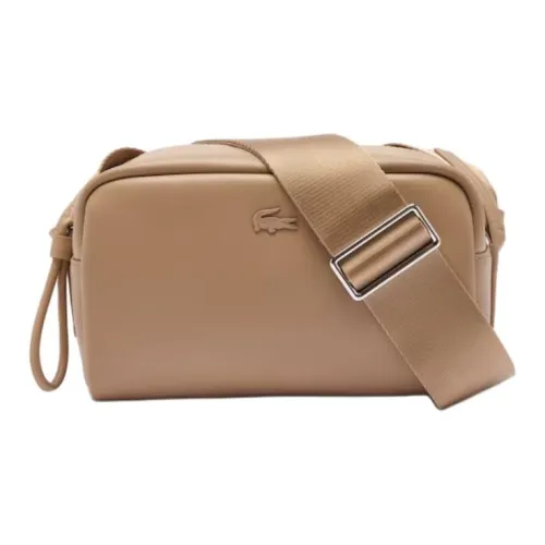 LACOSTE Сумка через плечо из коровьей кожи унисекс бежевый
