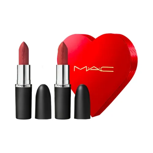 MAC Bullet Форма Помада Двойная Упаковка Набор в Подарочной Коробке Матовый Финиш с Матовой Текстурой Легко Смесь 3,5г*2