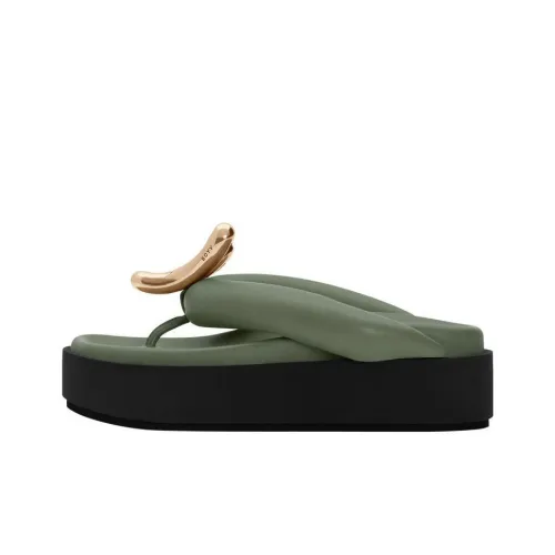BOYY Шлепанцы 6 см Женские Темно-зеленый