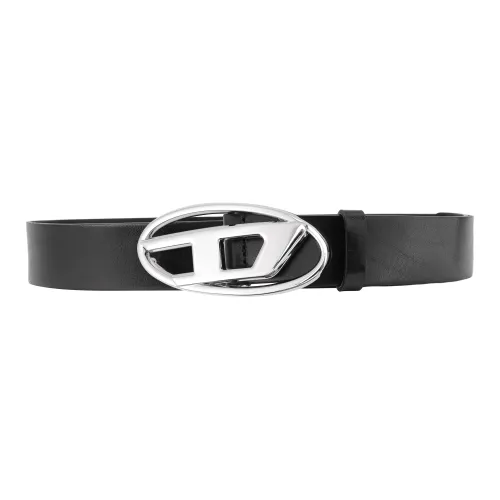 DIESEL Ремень из коровьей кожи, черный, унисекс