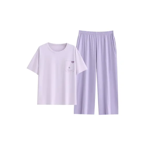 Follow the United States Пижамный комплект Женский Светло-фиолетовый