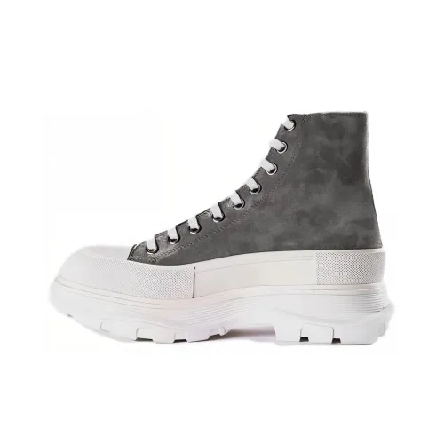 Alexander McQueen ботинки Martin серые мужские