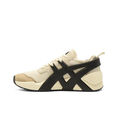 Onitsuka Tiger Big Logo Trainer 2,0 противоскользящая устойчивая к истиранию низкий топ повседневная обувь унисекс бежевый черный